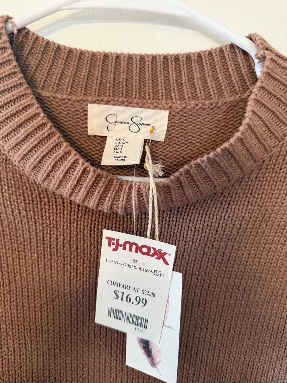 Jessica Simpson Women’s Crewneck Sweater - Dusty Mauve